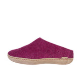 Glerups The Slip-On With Leather Sole Cranberry Thumbnail 2