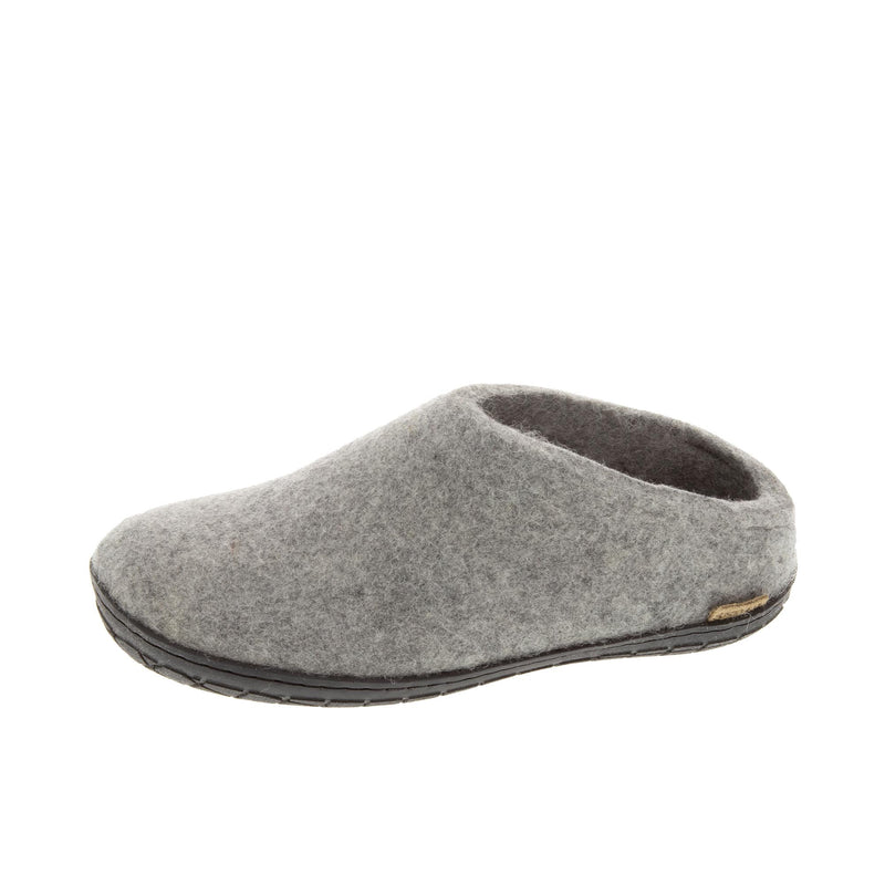 Glerups The Slip-On With Black Rubber Sole Grey