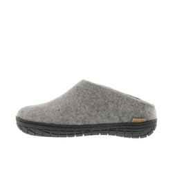 Glerups The Slip-On With Black Rubber Sole Grey