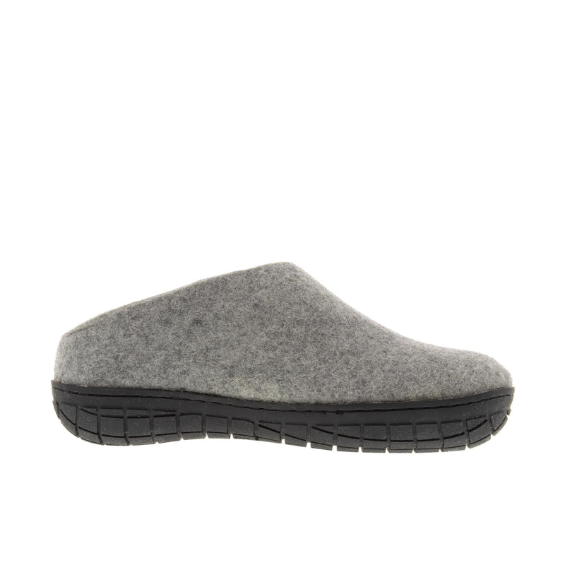 Glerups The Slip-On With Black Rubber Sole Grey