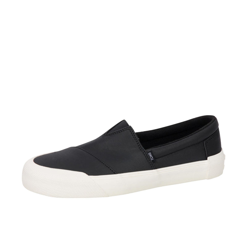 TOMS Womens Fenix Slip-On Matte Canvas/Fleece Black