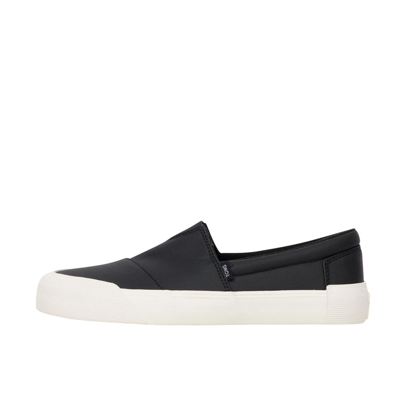 TOMS Womens Fenix Slip-On Matte Canvas/Fleece Black