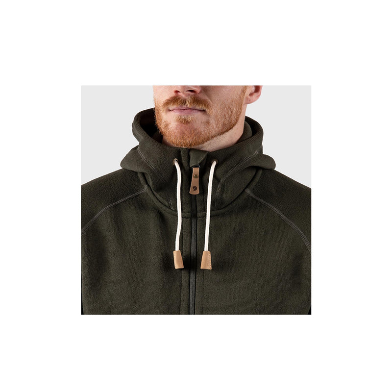 Fjallraven Ovik Fleece Hoodie M Deep Forest