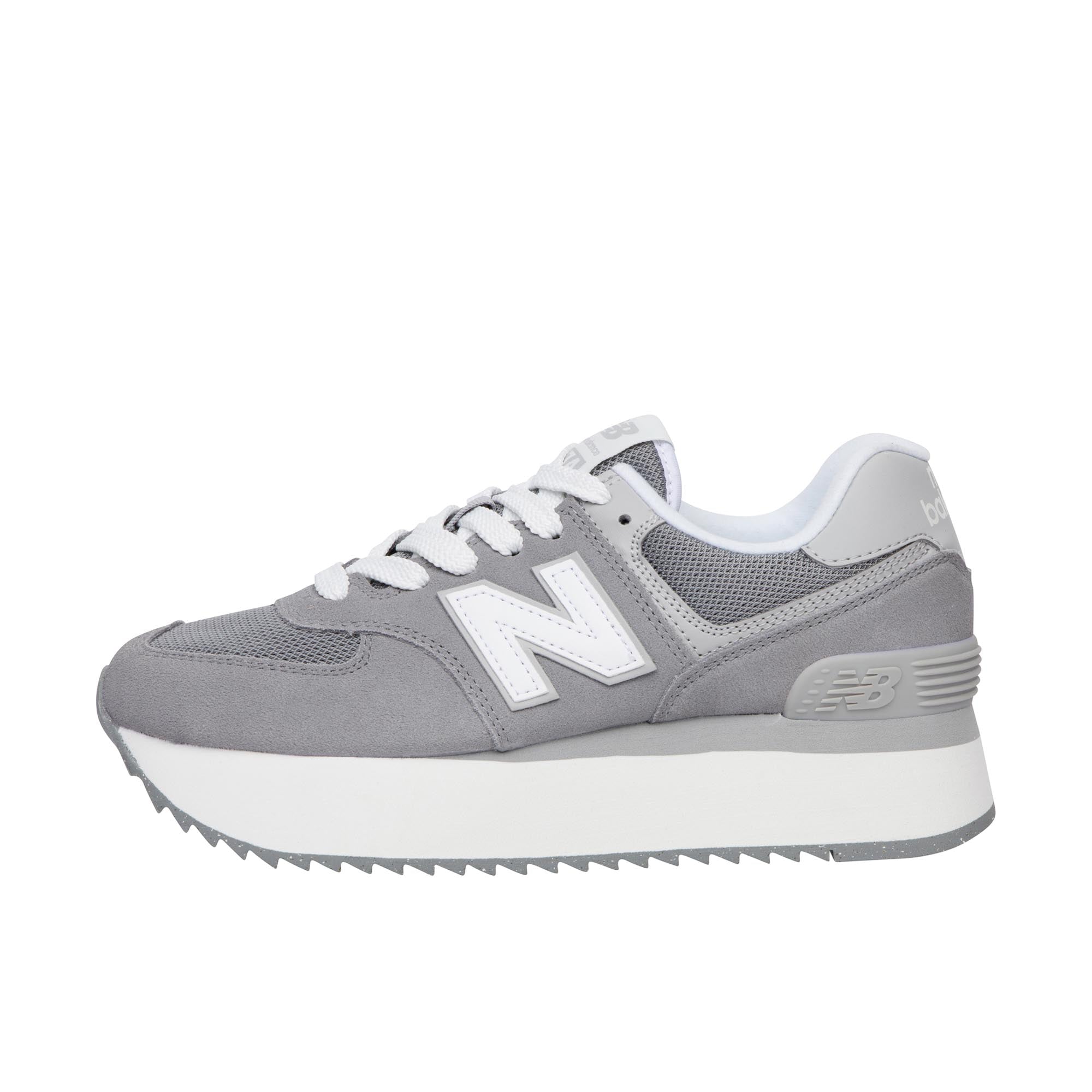 New Balance Womens 574+ Shadow Grey/Rain Cloud/White - Robert Wayne