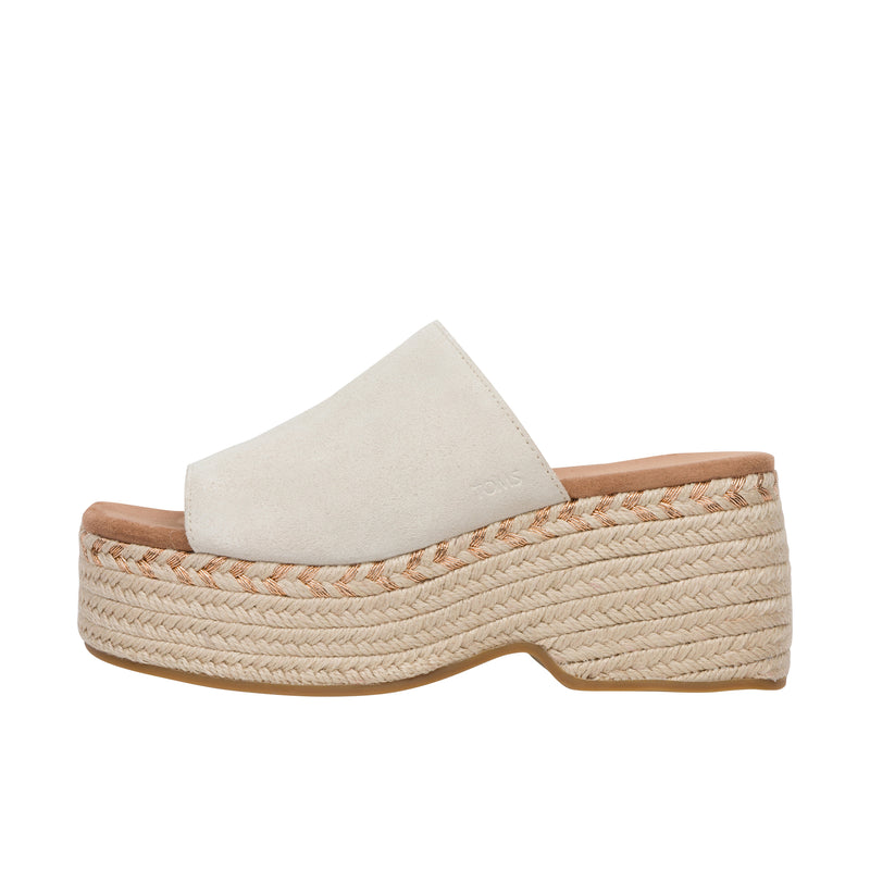 TOMS Womens Laila Platform Mule Fog