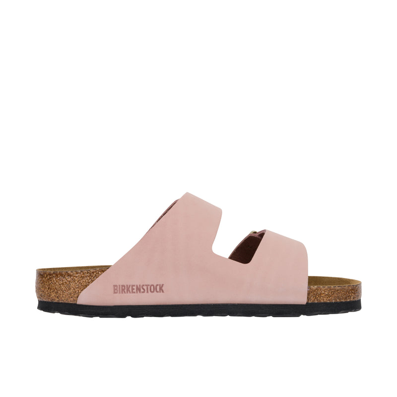 Birkenstock Womens Arizona Soft Footbed Nubuck Soft Pink