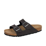 Birkenstock Arizona Vegan Birkibuc Left Angle View Thumbnail 6