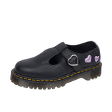 Dr Martens Polley Heart Virginia Satin Lux Left Angle View Thumbnail 6