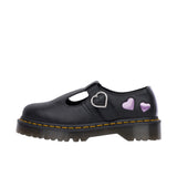 Dr Martens Polley Heart Virginia Satin Lux Left Profile Thumbnail 2