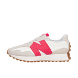 New Balance Womens 327 Moonbeam/True Red Thumbnail 2