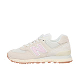 New Balance Womens WL574V2 Linen/Mid Century Pink/Sea Salt Thumbnail 2