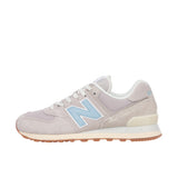 New Balance Womens WL574V2 Moonrock/Chrome Blue/Sea Salt Thumbnail 2