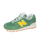 New Balance Womens WL574V2 Mallard Green/Ginger Lemon/Sea Salt Thumbnail 6