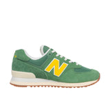 New Balance Womens WL574V2 Mallard Green/Ginger Lemon/Sea Salt Thumbnail 3