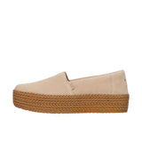 TOMS Womens Valencia Platform Espadrille Oatmeal Suede Thumbnail 2