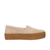 TOMS Womens Valencia Platform Espadrille Oatmeal Suede Thumbnail 3