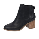 TOMS Womens Evelyn Chelsea Boot Black Leather Thumbnail 6