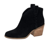 TOMS Womens Constance Bootie Black Suede/Braid Thumbnail 6