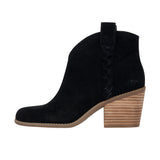 TOMS Womens Constance Bootie Black Suede/Braid Thumbnail 2