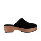 TOMS Womens Addison Clog Black Suede/Deco Stitch Thumbnail 3