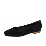 TOMS Womens Briella Ballet Flat Black Suede Thumbnail 6