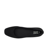 TOMS Womens Briella Ballet Flat Black Suede Thumbnail 4