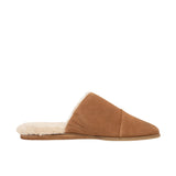 TOMS Womens Jade Flat Brown Sugar Suede/Faux Fur Thumbnail 3