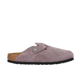 Birkenstock Womens Boston Soft Footbed Suede Faded Purple Thumbnail 3