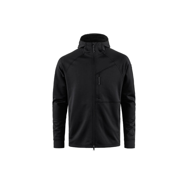 Fjallraven Abisko Grid Fleece Hoodie Black