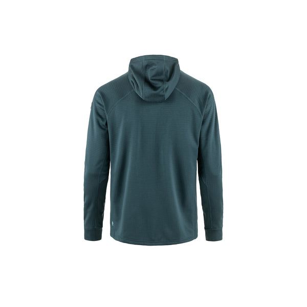 Fjallraven Abisko Grid Fleece Hoodie Mountain Blue