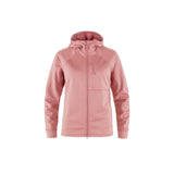 Fjallraven Womens Abisko Grid Fleece Hoodie Dusty Rose Thumbnail 2