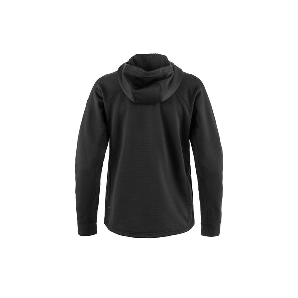 Fjallraven Womens Abisko Grid Fleece Hoodie Black