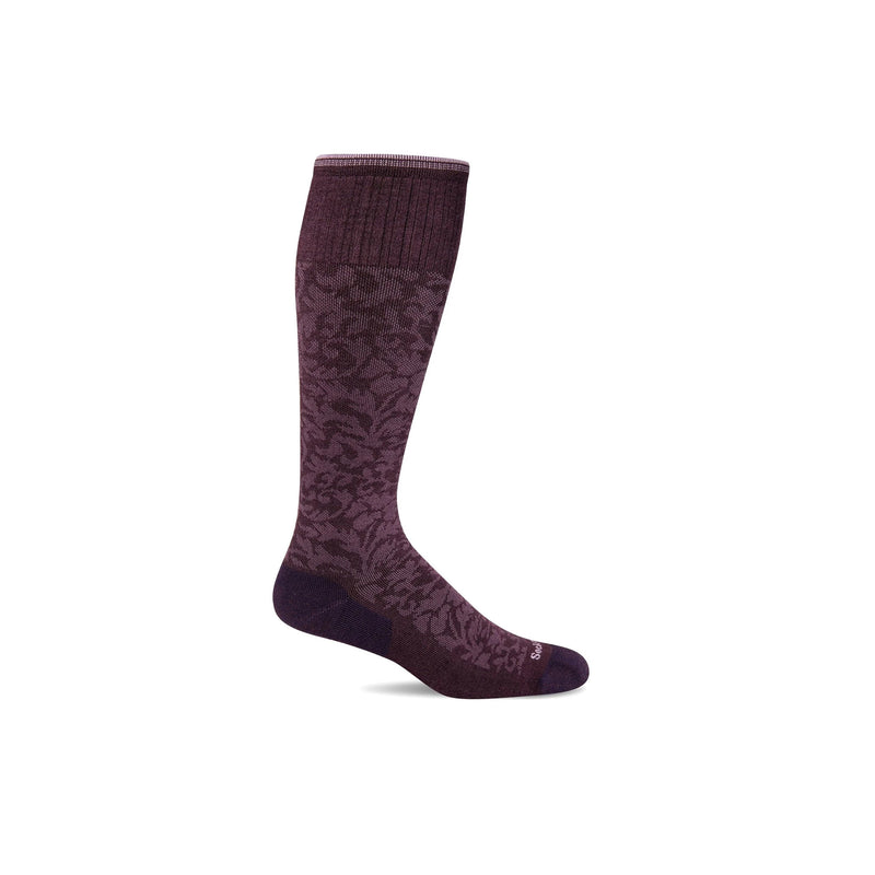 Sockwell Womens Damask Blackberry