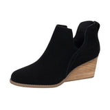 TOMS Womens Gwen Wedge Ankle Bootie Black Thumbnail 6