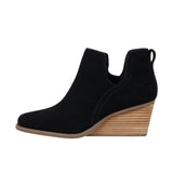 TOMS Womens Gwen Wedge Ankle Bootie Black Thumbnail 2