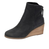 TOMS Womens Casey Wedge Boot With Back Zipper Black Thumbnail 6