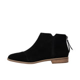 TOMS Womens Rylie Flat Ankle Bootie With Back Zipper Black Thumbnail 2