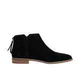 TOMS Womens Rylie Flat Ankle Bootie With Back Zipper Black Thumbnail 3