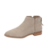 TOMS Womens Rylie Flat Ankle Bootie With Back Zipper Dune Thumbnail 6