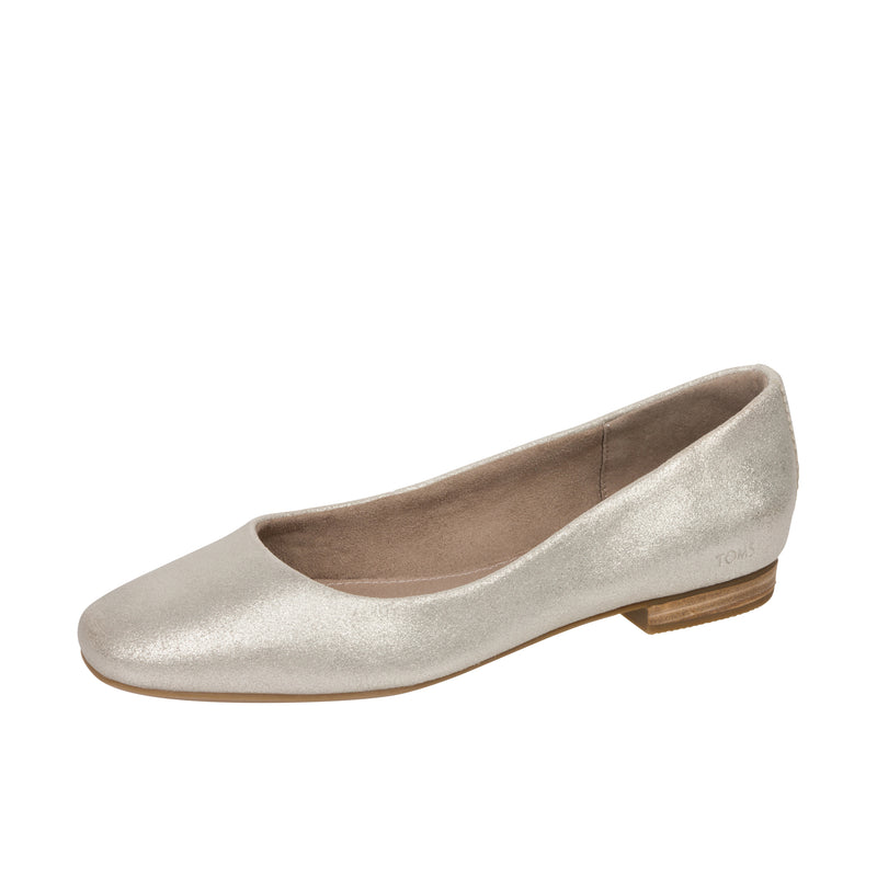 TOMS Womens Briella Ballet Flat Champagne