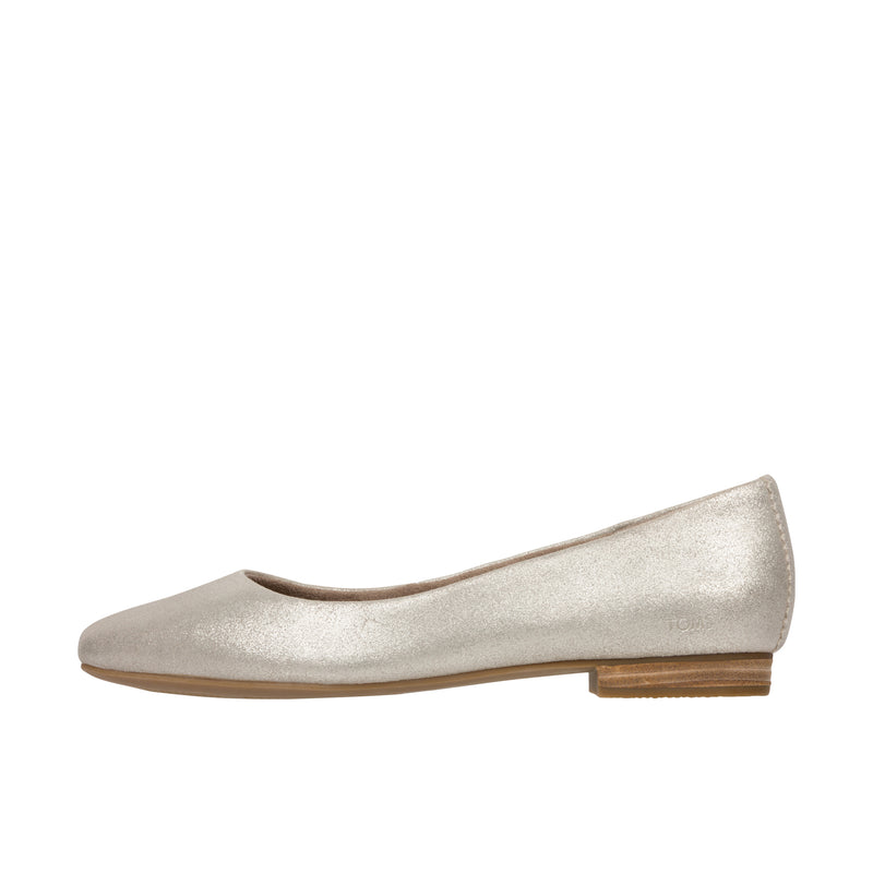 TOMS Womens Briella Ballet Flat Champagne