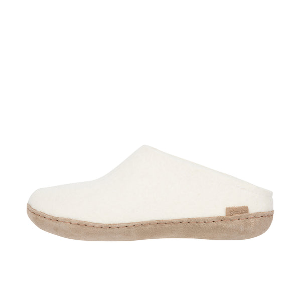 Glerups The Slip On Leather Sole White