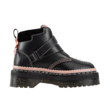 Dr Martens Womens Caitie Nappa Lux Athena Black/Powder Pink Thumbnail 3